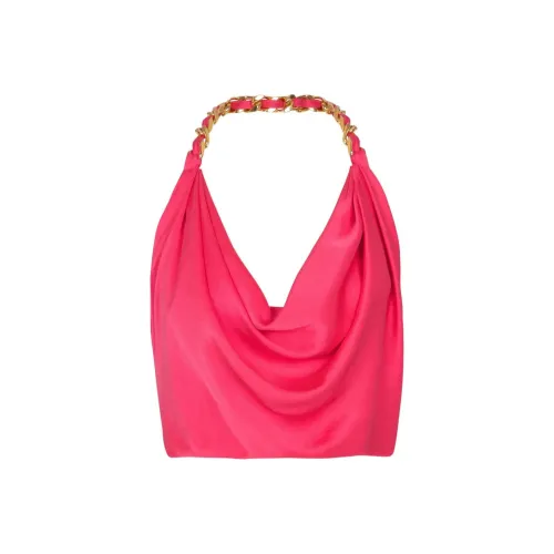 BALMAIN SS25 Топ на бретелях Женский Розовый