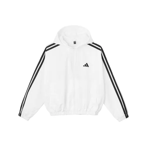 Adidas 3 Stripes Белые Женские Куртки