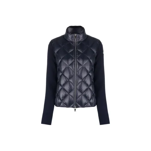 Moncler Кардиган Пуховик Женские Синий