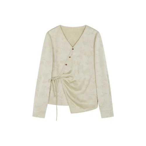 Mo Han Yi Mei Рубашка Женская Ваниль