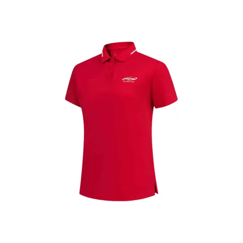 QIAODAN Sports Life Collection Поло Женское Карпово-красное