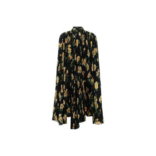 Balenciaga Рубашка Стандартного Кроя Женская Черная