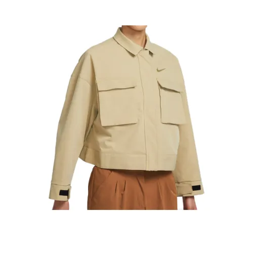 NIKE Лаймово-серый Женские Куртки