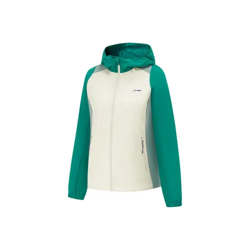 LINING RUNNING Collection Куртки Пальто Женские Экрю Каменно-зеленый Серый Пена Зеленый