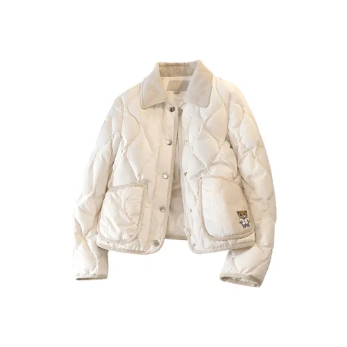 Cypress House Пуховик Женские Ecru