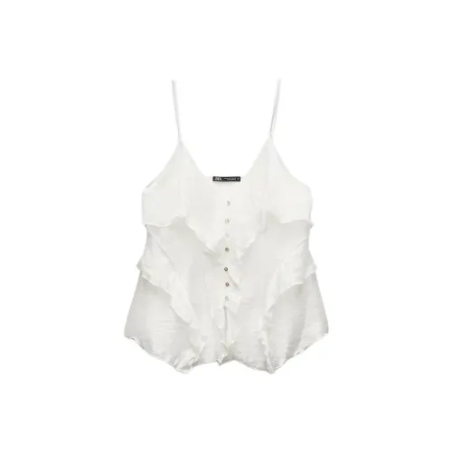 ZARA Белые Женские Камисоли