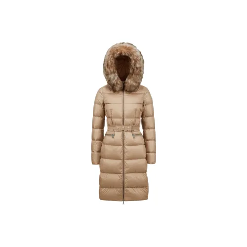 Moncler Boedic Series Пуховик Женские Верблюжий Бежевый