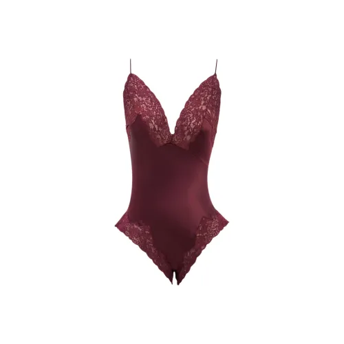 SAINT LAURENT SS24 Комбинезон Женский Бордо