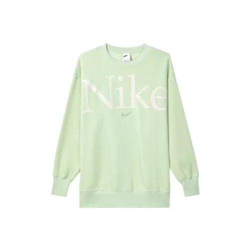 Nike Sportswear Phoenix Fleece Толстовка Женская Светлый Оливковый Зеленый Серый