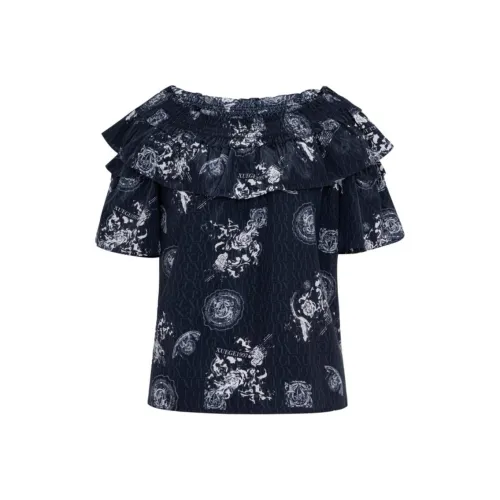 XG Письмо flower Женские Рубашки