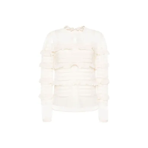 TWINSET Milano SS24 Рубашка Женская Айвори Белая