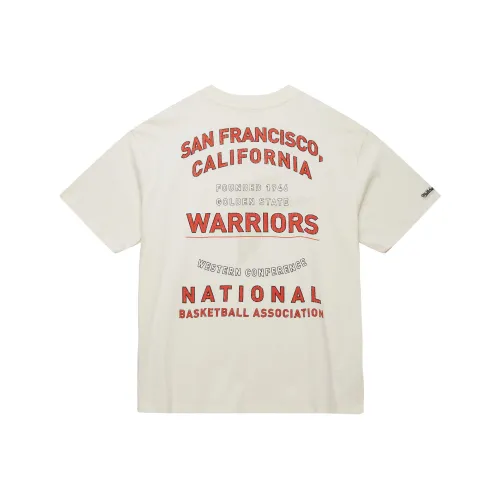 MITCHELL NESS Стандартная 100% хлопковая футболка Женская Белая