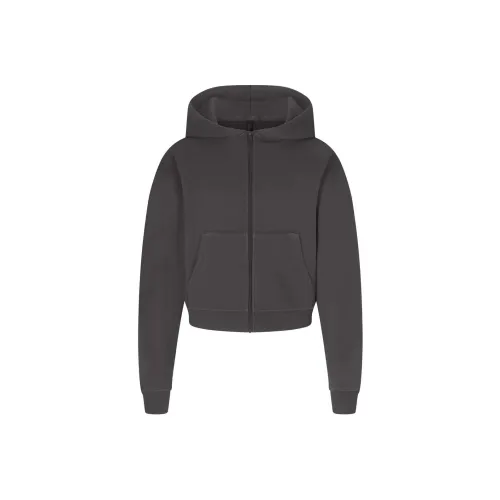 SKIMS FRENCH TERRY Классический ZIP UP HOODIE Свитшот Женский Ash Ash