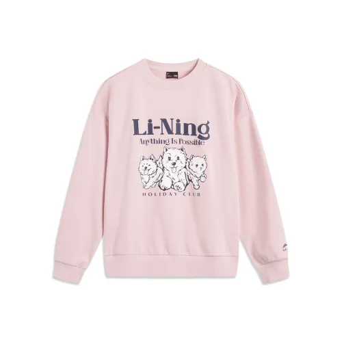LINING Sports Life Collection Толстовка Женская Светлый Румяно-Розовый