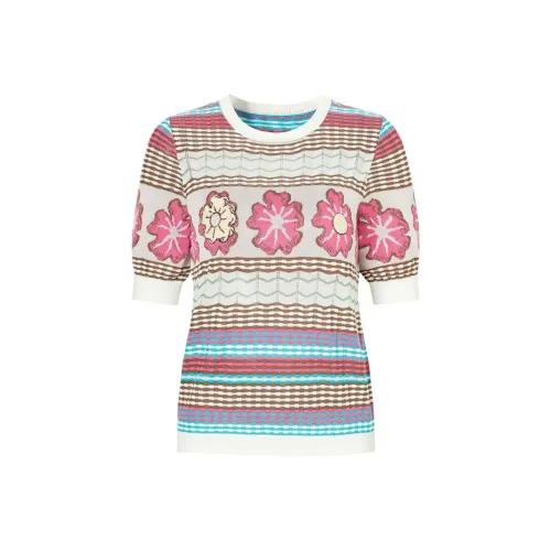 JZ Juzui Трикотаж Женский Пастельный Розовый Красный