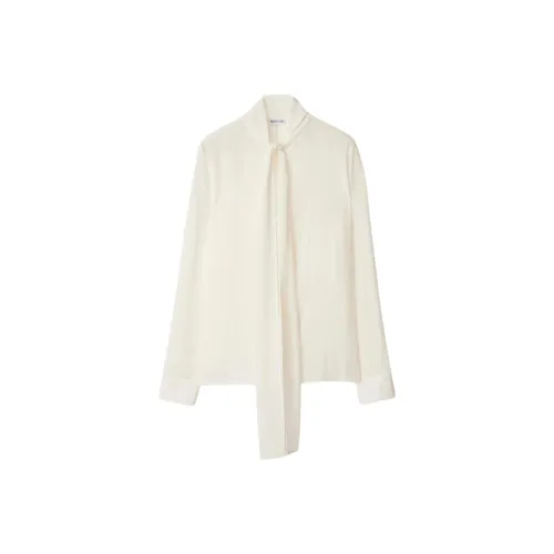 Burberry FW24 Рубашка Женская Натуральный Белый