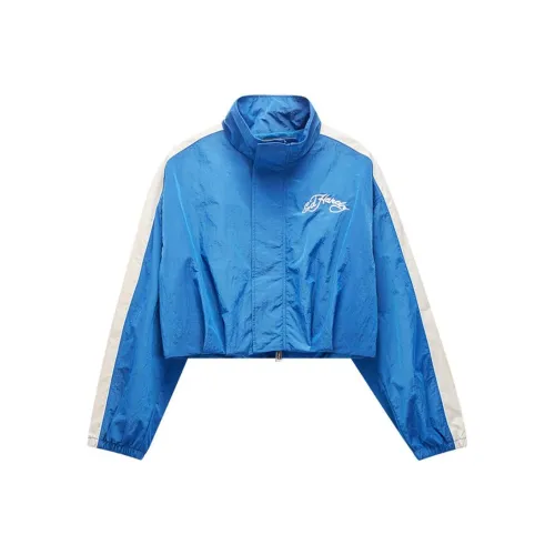 Ed Hardy SS25 Куртки Пальто Женские Malibu Синий