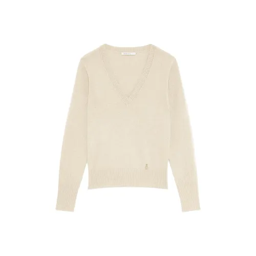 Patrizia Pepe Кашемир Свитер Женский Бежевый