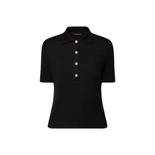 LOUIS VUITTON Поло Женское Черное