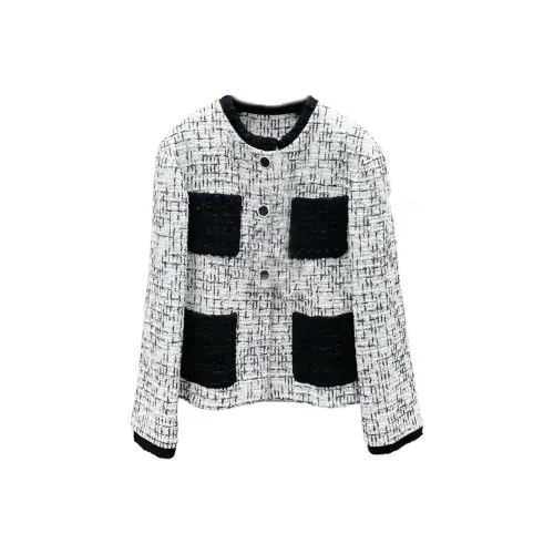 CHANEL 22C Early Spring Отпуск Коллекция Куртки и Пальто Женские Белые