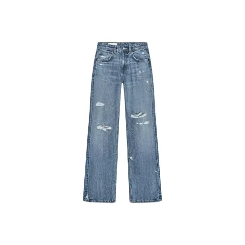 ZARA Индиго Унисекс Джинсы