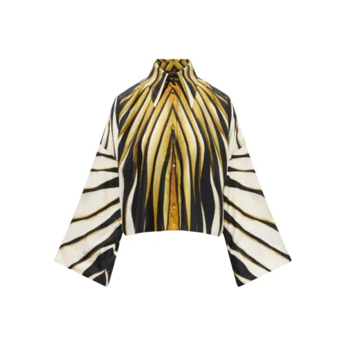 Roberto Cavalli Рубашка Женская Золотая