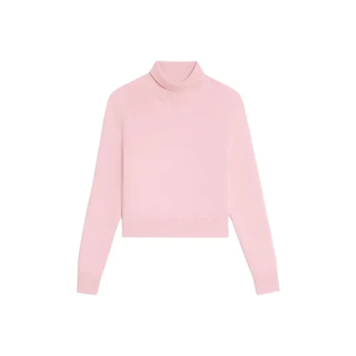 CELINE FW24 Кашемир Свитер Женский Светло-Розовый Красный