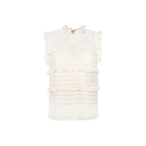 TWINSET Milano SS24 Рубашка Женская Айвори Белая