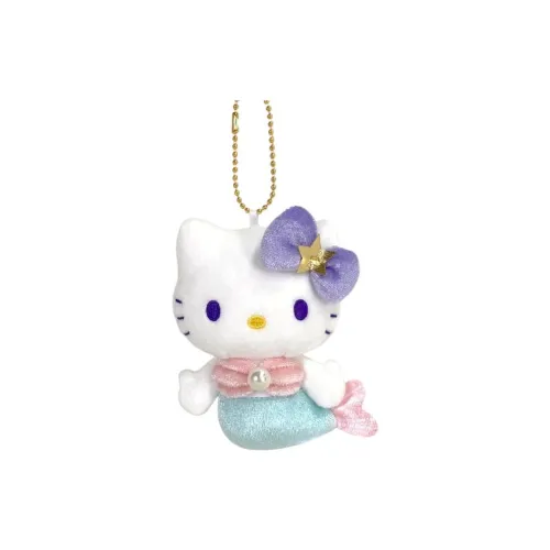 Санрио Kitty Hello Kitty Charm Браслет Коллекция MERMAID Синий Плюшевый Кукольный Брелок 10,5 см Рекомендуемая Высота