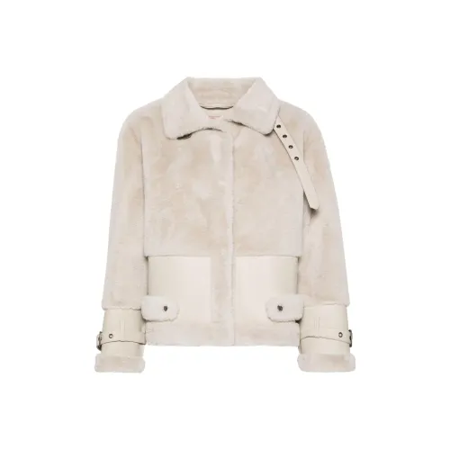 Twinset Костяной белый Женские Куртки