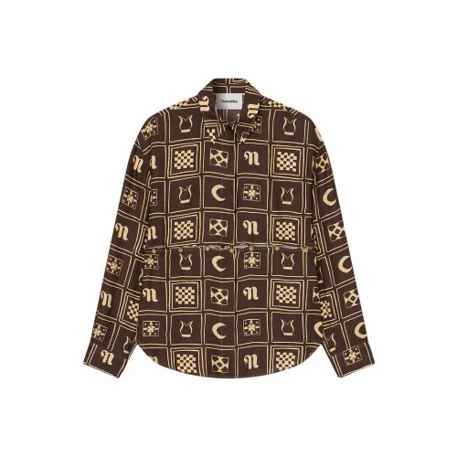 NANUSHKA SS24 Adelie Рубашка Женская Абрикос Персик