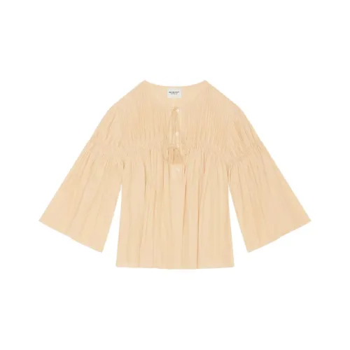 ISABEL MARANT ETOILE Рубашка Женская Бежевая Желтая