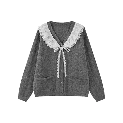 Ice Cream And Whale Трикотаж Женский Серый