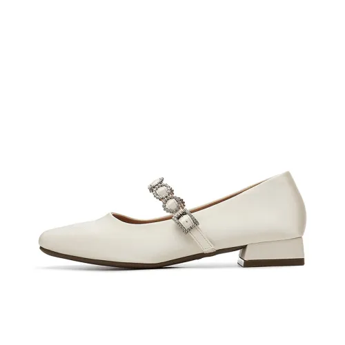 Jin Baichuan Грубый каблук Туфли Мэри Джейн Женские