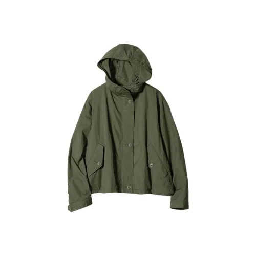 UNIQLO X Ines de la Fressange Оливковые Женские Куртки