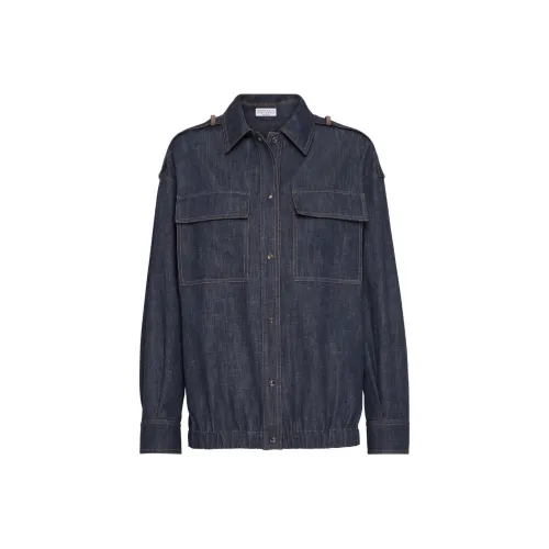 Brunello Cucinelli Синие Женские Рубашки