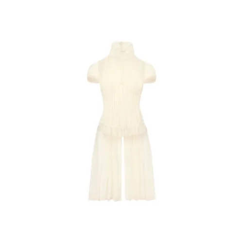 Alexander McQueen Шифоновая рубашка женская светло-желтая