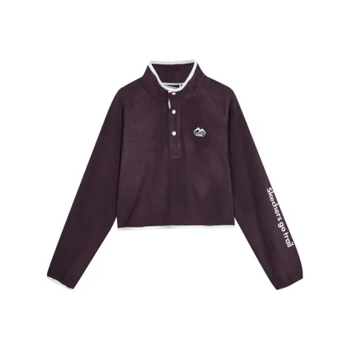 Skechers Сливовый фиолетовый Красный/02JB Женские Куртки