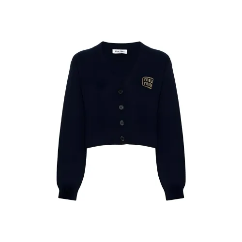 MIU MIU FW23 Трикотаж Женский Синий