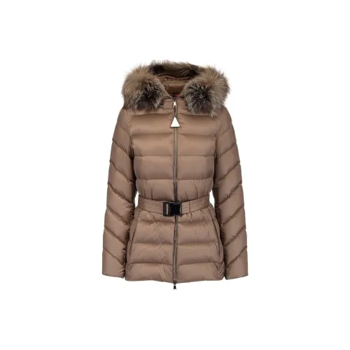 Moncler Пуховик Женский Коричневый