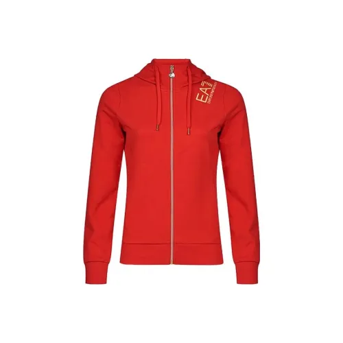 EMPORIO ARMANI SS23 Куртки и Пальто Женские Красные