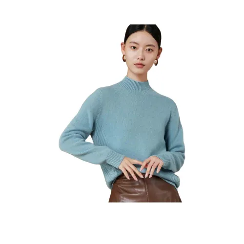 MIHUANG Кашемир Свитер Женский Сосновый Синий