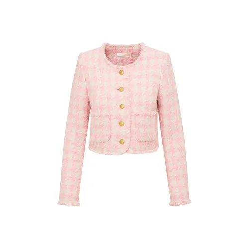 LOVESHACKFANCY Куртки Пальто Женские Кварц Розовый