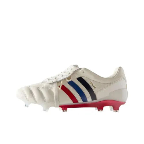 KITH x Adidas Predator Mania Slip-resistant Abrasion-resistant Football Cleats Men's White KITH x Adidas Predator Mania Противоскользящие устойчивые к истиранию футбольные бутсы Мужские Белые