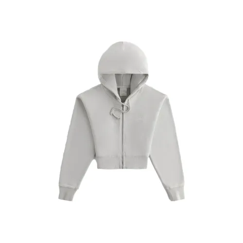 Kith Женская AW23 Осенне-Зимняя Коллекция Серый Белый Женские Куртки