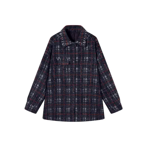 Ouyang Куртки и Пальто Женские Haze Синий