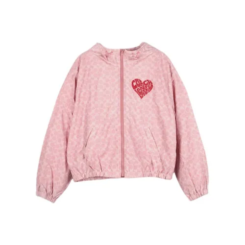 COACH SS24 Куртки Пальто Женские Розовые