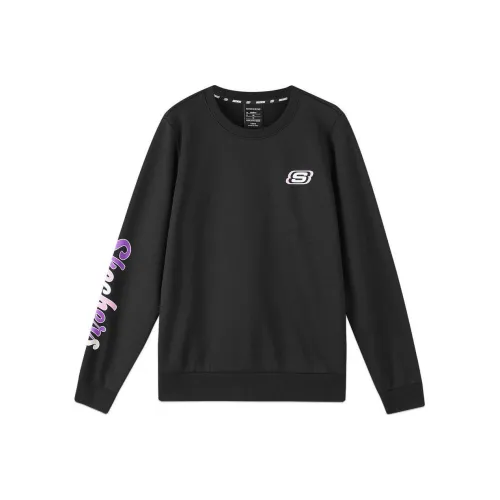 Skechers Colorful Толстовка Женская Углеродно-черная