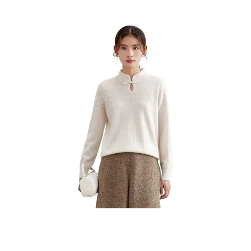 MIHUANG Кашемир Свитер Женская Белая