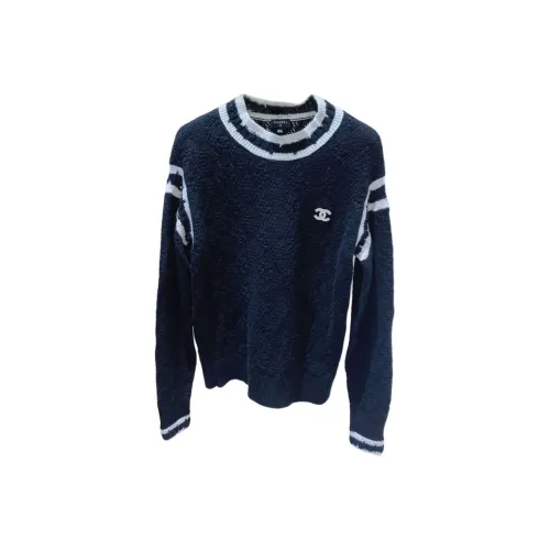 CHANEL Кашемир Свитер Женский Синий